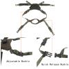 Helmet Cover Cloth,Adjustable Dial Suspension System Chin Strap Tactical Helmet Retention System Chin Strap and Airsoft Helmet Padding Kit Universal EVA Foam Pads Set (Green) view 3