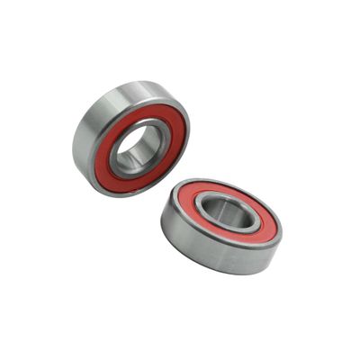 Motoforti 2pcs 6003RS Deep Groove Sealed Shielded Ball Bearing Universal 35 x 17 x 10mm Replacement Red Silver Tone Long-Lasting