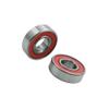 Motoforti 2pcs 6003RS Deep Groove Sealed Shielded Ball Bearing Universal 35 x 17 x 10mm Replacement Red Silver Tone Long-Lasting view 1
