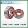 Motoforti 2pcs 6003RS Deep Groove Sealed Shielded Ball Bearing Universal 35 x 17 x 10mm Replacement Red Silver Tone Long-Lasting view 2