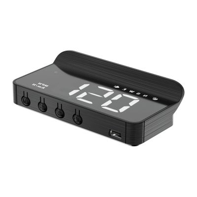 AZIJYV Heads Up Display for Cars, Windshield Speedometer Projector HUD M1white ,Digital Speedometer for Car with Speed,Driving Direction,Overspeed Alarm,Fatigued Driving,Suitable for all models