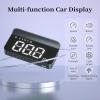 AZIJYV Heads Up Display for Cars, Windshield Speedometer Projector HUD M1white ,Digital Speedometer for Car with Speed,Driving Direction,Overspeed Alarm,Fatigued Driving,Suitable for all models view 4