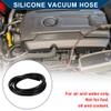Hihaha Silicone Vacuum Tubing Hose Automotive Vacuum Line for Toyota High Temperature 5.5ft 1/4" 6mm ID 3.5mm Thickness 1 Pc Black view 2