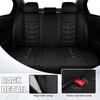 ZWCS Car Seat Cover for Acura RDX 2007-2026, Seat Covers Full Set,Non-Slip Waterproof seat Cover,Wear-Resistant Nappa Leather car seat Covers. (Luxury 5 Seats/Black White) view 3