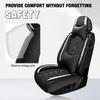 ZWCS Car Seat Cover for Acura RDX 2007-2026, Seat Covers Full Set,Non-Slip Waterproof seat Cover,Wear-Resistant Nappa Leather car seat Covers. (Luxury 5 Seats/Black White) view 4