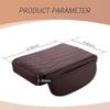MTNYY for Chevrolet Silverado GMC Sierra 1500 2019-2024 Car Center Console Cover, Microfiber Leather Armrest Cover Cushion, with 2 Side Storage Pockets,Hand Rest Pillow with Height Increase,Brown view 3