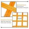 Flat Nylon Sling Hoisting Net, Heavy Duty Motorbike Bungee Cargo Net, Personalized Cargo Net Straps, 0.3-3.5T Square Net Loading And Unloading, Tear Resistant Cargo Lifting Bag(1.5 X 1.5M/Mesh 10cm/Lo view 3