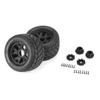 Duratrax Bandito 2.0 3.8" All Terrain Tires Mounted on Ripper Black 8x32 Removable Hex Wheels 2 for 17mm MT Front or Rear DTX564910 view 3