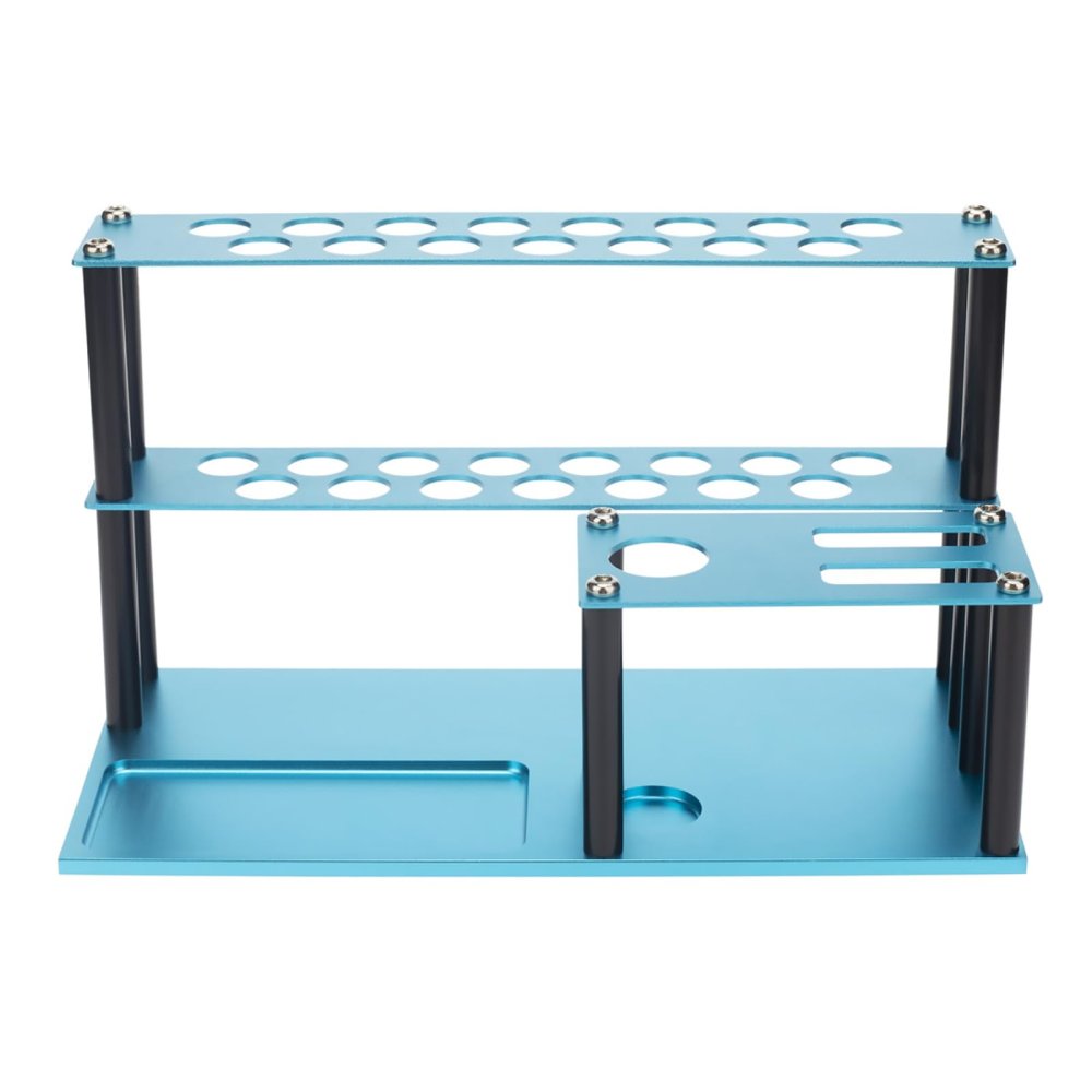Rust-Free Resilient Aluminum Alloy Screwdrivers Tool Storage Rack for RC Car DIY Tools Organization, Blue Accessory
