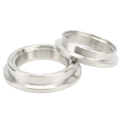 BTSEURY 44mm Wastegate Flange Set, Stainless Steel Wastegate Flange, Inlet Outlet V Band Weld Kit Replacemet for TIAL MV R VBAND