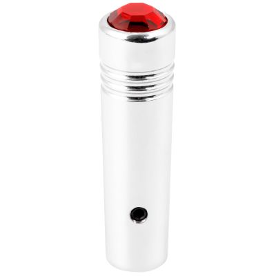 GG Grand General 95115 2-1/4 Inches Chrome Aluminum Toggle Switch Extension with Red Jewel, Compatible with Freightliner and Kenworth
