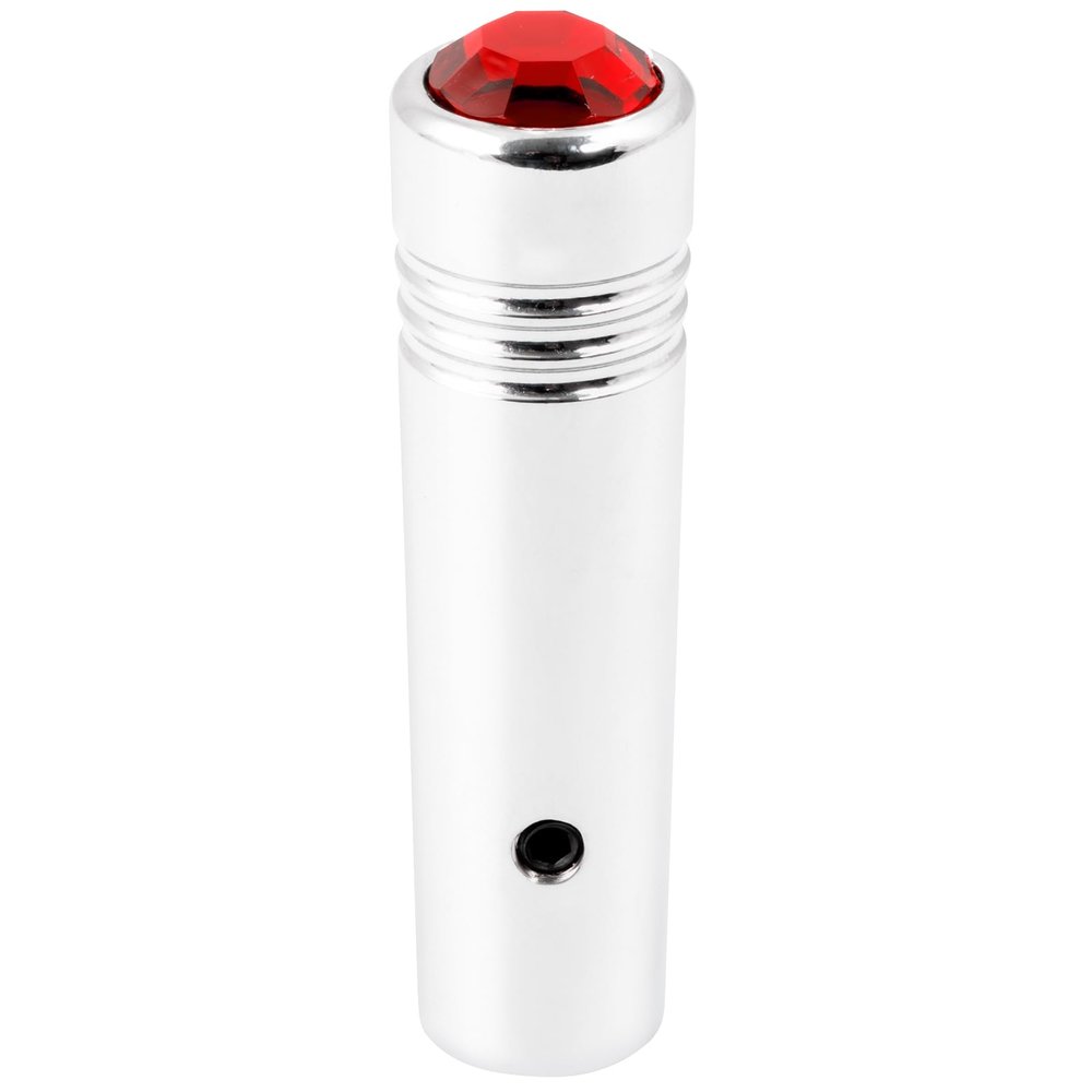 GG Grand General 95115 2-1/4 Inches Chrome Aluminum Toggle Switch Extension with Red Jewel, Compatible with Freightliner and Kenworth