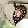 Right Here For You - Personalized Custom Car Visor Clip, Memorial Sympathy Gifts For Family Members, Personalized Car Picture Frame Visor Clip, Photo Holder Car Visor Clip, Bereavement Gifts view 3