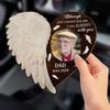 Right Here For You - Personalized Custom Car Visor Clip, Memorial Sympathy Gifts For Family Members, Personalized Car Picture Frame Visor Clip, Photo Holder Car Visor Clip, Bereavement Gifts view 4