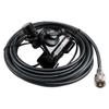 Comet CP-5M Universal RS-730 Adjustable Lip Mount with Pre-Installed Coax Cable for Mobile Antennas NMO and SO-239 Compatible Durable Vehicle Radio Antenna Mounting Solution view 1