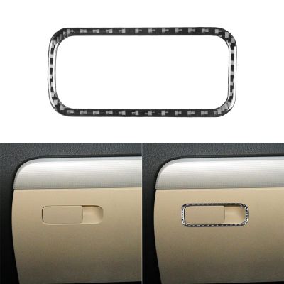 Real Premium Carbon Fiber Car Co-Pilot Side Glove Box Switch Frame Decal Compatible with VW Volkswagen Jetta 2012 2013 2014 2015 2016 2017 2018 Trim Interior Accessories Sticker Black
