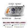 JSBOYAT Fits for 2013-2018 Dodge Ram 1500 2500 3500 Right Headlight view 3