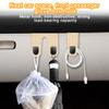 Mandark Car Co-Pilot Glovebox Hooks, Anti-Scratch Auto Co-Pilot Glove Box Hanger, Vehicle Interior Storage Organizer for Handbags Purses Coats, Universal for RV, SUV, Truck (Beige/Single Hooks) view 4
