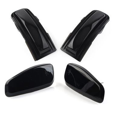 Cnamid5 ABS Dynamic Side LED Marker Light Reflector Mirror Rearview Turn Signals Smoked Black For Jeep Renegade 15-22 Car