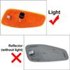 Cnamid5 ABS Dynamic Side LED Marker Light Reflector Mirror Rearview Turn Signals Smoked Black For Jeep Renegade 15-22 Car view 4