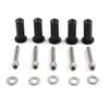 Cnwaga3 5 Pcs Windscreen Well Nut Screws Mount Bolts Hardware Kit Windshield Iron Chrome Motorcycle for Harley Road Glide view 1