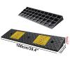 1 Pack Rubber Kerb Ramp Curb Ramp Portable Threshold Ramps Driveway Ramp Car Slope Ramp for Vehicles Truck Scooter Bike Motorcycle Loading Dock(high 3.5 in) view 4