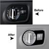 Cnswee6 Car LHD Headlight Button Switch Decor Lamp Panel Cover Trim for Audi TT TTS TTRS 2008 2009 2010 2011-2014 Carbon Fiber Black view 2