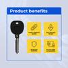 Eye4Techs Replacement Transponder B111 Ignition Car Key Compatible with Solstice 2008 Part Number 23372322 Chip ID 46 (Circle+) Pack of 2 view 2