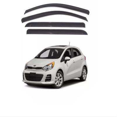 Smoke Window Sun Vent Visor Rain Guard Deflector for Kia Rio Hatchback 2012-2017