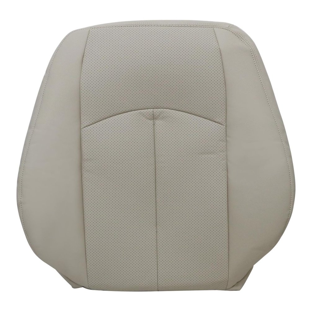FZJDSD Tan Driver Side Top Lean Back Perforated Leather Seat Cover Compatible with Mercedes Benz E63 E280 E300 E320 E350 E500 E550 2003 2004 2005 2006 2007 2008 2009