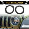 REPAIROCK 1 Pair Headlight Mount Bracket for Jeep Wrangler TJ 1997-2007 Headlight Lamp Bezel Left and Right 7 Inch Round Headlamp Bezel view 2