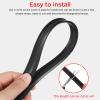 iplusmile Rv Trim Molding Insert 50Ft Weatherproof Black Vinyl Screw Cover Strip Exterior Corner Seal for Trailer Camper Gutter Channel Protection view 3