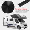 iplusmile Rv Trim Molding Insert 50Ft Weatherproof Black Vinyl Screw Cover Strip Exterior Corner Seal for Trailer Camper Gutter Channel Protection view 4