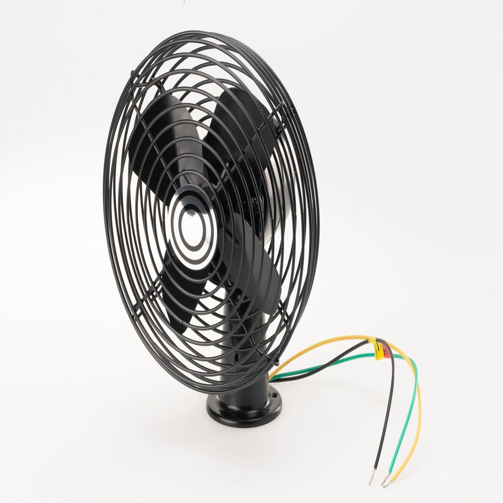 ABC Marketing 12V Car Defroster Fan, Black PN: 12002BK Compact Windshield Defogger & Heater with Swivel Mount for Auto, Truck, RV