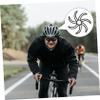 PartyKindom 2pcs Silicone Bicycle Helmet Replacement Padding Comfortable Liner Pad for Cycling Helmets Durable and Easy to with Road and Mountain Bikes Black view 4