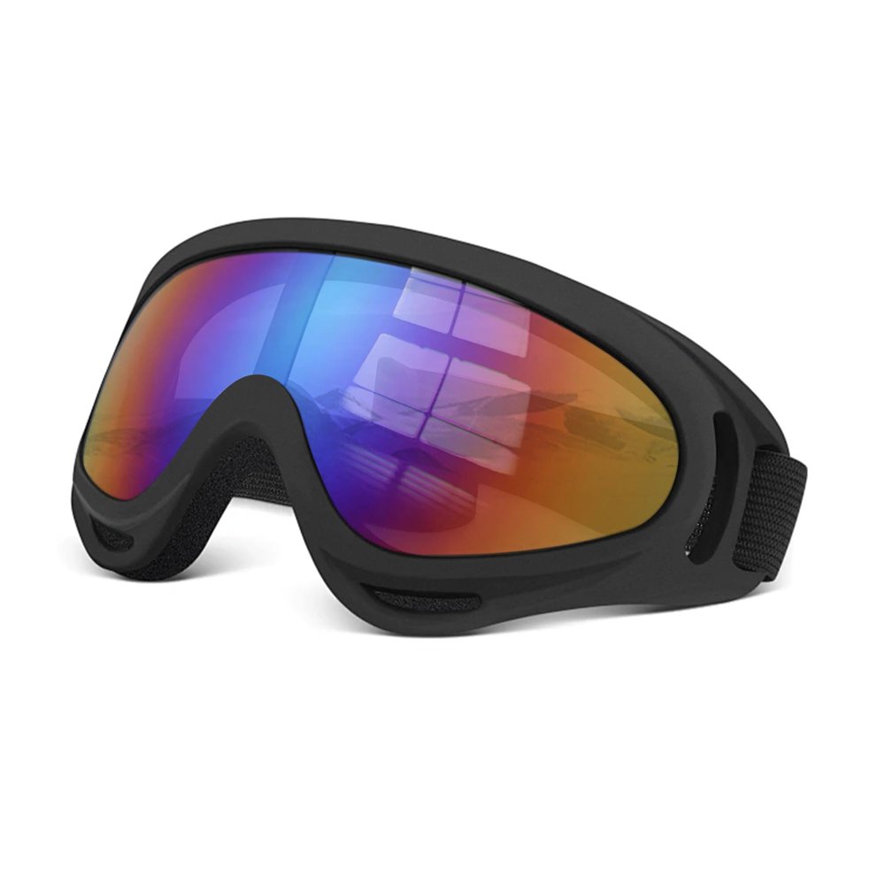 SooGree Dirt Bike Goggles with Impact Resistance, ATV Motocross Motorcycle, Safety Riding Ski Goggles Over Glasses with Adjustable Elastic Headband Windproof Dustproof