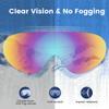 SooGree Dirt Bike Goggles with Impact Resistance, ATV Motocross Motorcycle, Safety Riding Ski Goggles Over Glasses with Adjustable Elastic Headband Windproof Dustproof view 4