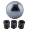 Majatou Car Gear Knob, Universal Knob Gear Head, Manual Round Shape Gear Lever with 3 Adapter Lever (Grey) view 1