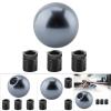 Majatou Car Gear Knob, Universal Knob Gear Head, Manual Round Shape Gear Lever with 3 Adapter Lever (Grey) view 4
