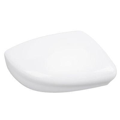Bnineteenteam Side Mirror Housing, Side Mirror Cover Exterior Rearview Mirror Cover Cap Unpainted White Wing Mirror Housing for 2012 to 2019 (Right K6373 3RM0A)