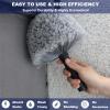 2 Pack Grey Twist-On Cobweb Duster Head Brush - Fits Standard 3/4 inch Threaded Poles, Attachment Spider Web Duster Brush for Outdoor & Indoor Cleaning view 4
