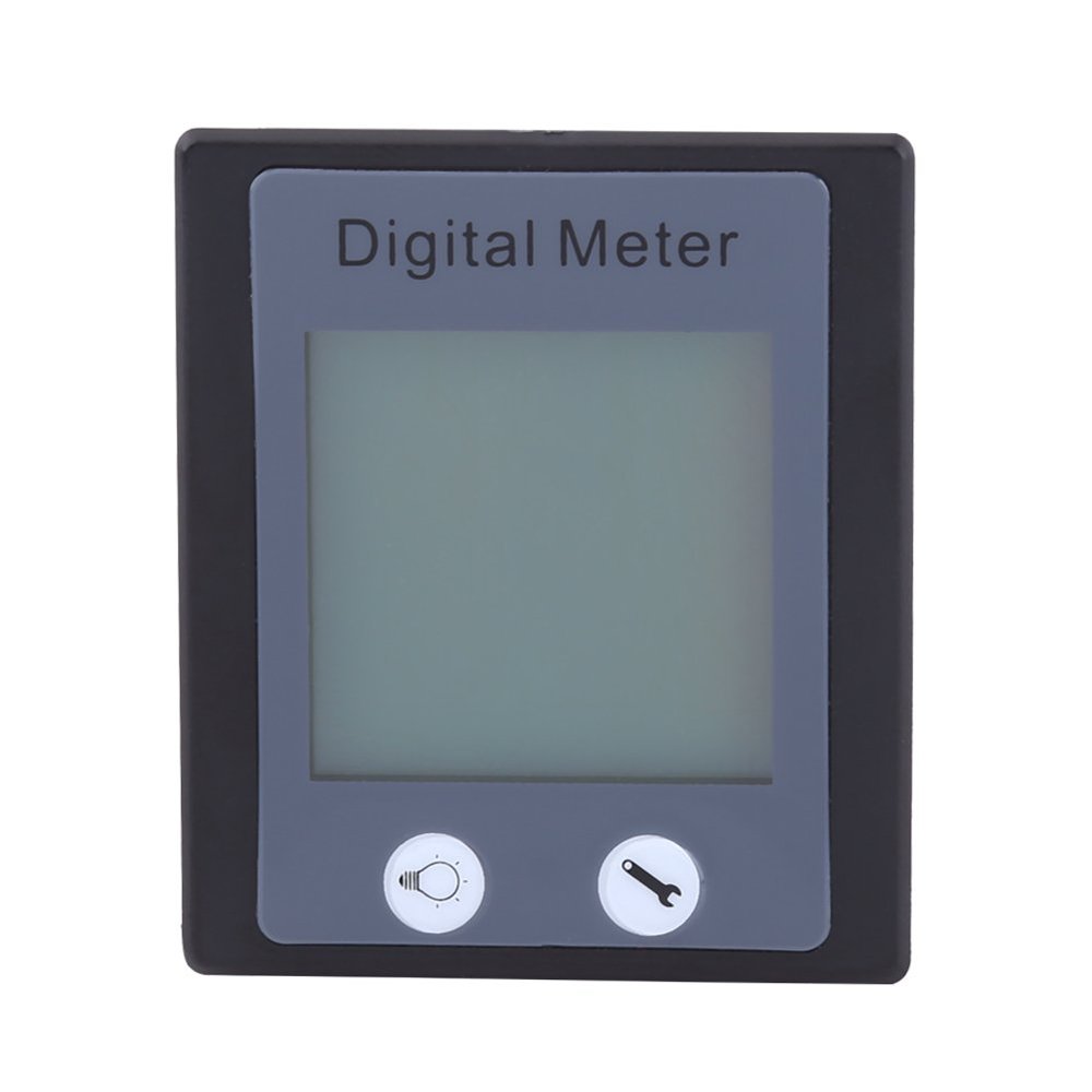 Multifunction Meter, 80-260V AC 100A Digital Monitoring Ammeter Voltmeter Energy Tester with CT, Large LCD Display, Overload Alarm Function, Reset Energy, Power Alarm Threshold,