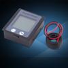 Multifunction Meter, 80-260V AC 100A Digital Monitoring Ammeter Voltmeter Energy Tester with CT, Large LCD Display, Overload Alarm Function, Reset Energy, Power Alarm Threshold, view 2