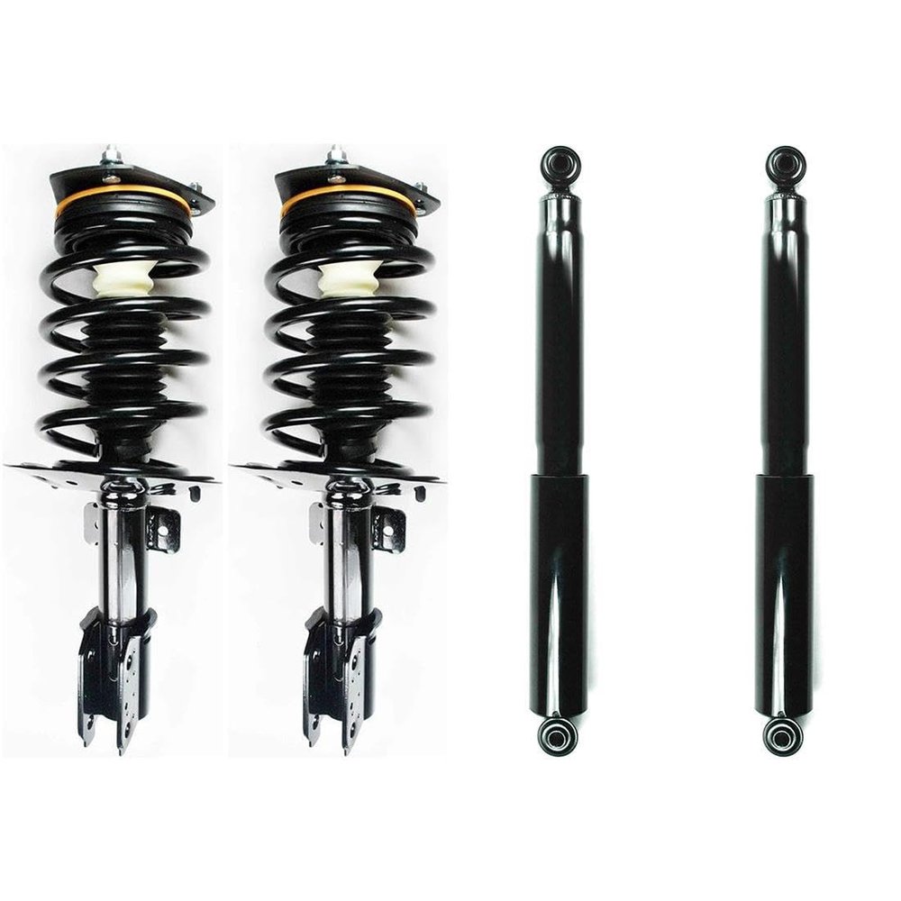 Parjanyay Front and Rear Shocks and Struts Kit Replacement, Suspension Complete Strut Assembly Shock Absorbers for Pontiac Montana 2005-2009 for Saturn Relay 2005-2007 for Terraza 2005-2007
