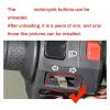 Lixiaoli CNC Motorcycle Switch Button Turn Signal Switch Keycap Accessories Compatible with Yamaha X-MAX 300 Xmax 300 Xmax 250 125 400 NMAX 155 view 4