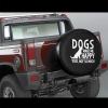 Dogs Make Me Happy You Not So Much The Spare Rire Cover is Waterproof and Uv-Protected Tires are Suitable for Off-Road Vehicles Black view 2