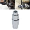 Eujgoov Motorcycle Wheel Axle Removal Hex Axle Tool, Hex Tool for Motorcycle Spindle 17/19/22/24mm Front Wheel Spindle Wrench for (Silver) view 3