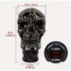 HOCSTONE Skull Head Manual Car Gear Stick Shifter Knob, Shift Lever Handle, Universal view 3