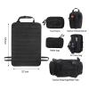 OVARIA Universal Car Seat Back Organizer Vehicle Molle Panel Organizer Storage Bag with 5 Detachable Molle Pouch for Jeep, Truck, SUV, Car(Black) view 3