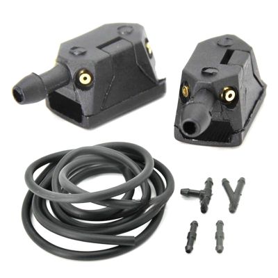 Meiliyizu Front Windscreen Wiper 4 Way Ajustable Check Valves Tube Pipe Hoses Straight Pieces Arm Washer Nozzles